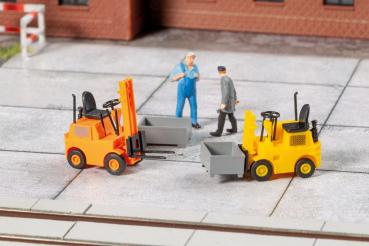 Auhagen 41692 - Spur HO 2 Gabelstapler DFG 1002 mit 2 Transportkisten