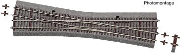Roco 42592  - Spur H0 Einfache Kreuzungsweiche EKW10 mit Handantrieb