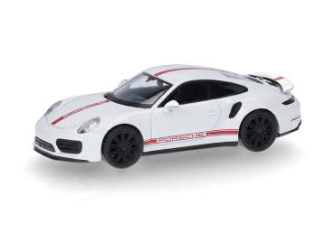 Herpa 420358-002 - Spur HO Porsche 911 (991) Turbo, carraraweiß