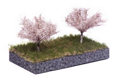 MBR model 51-2315 - Spur H0/TT Apfelbaum Frühling, 7 cm, 2 Stück