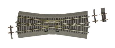Roco 42547 - Spur H0 Einfache Kreuzungsweiche EKW15, Länge 230 mm