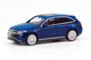 Herpa 430715-004 - Mercedes-EQ EQC, brillantblaumetallic