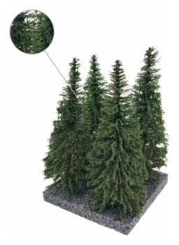 MBR model 51-4207 - Spur HO/TT 4x Fichte 14-16cm