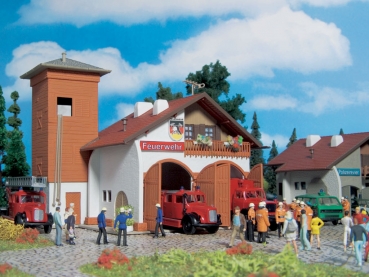 Vollmer 43761 - Spur HO Feuerwehrhaus 112, zweiständig