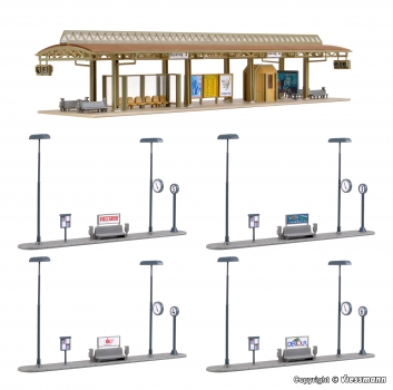 Vollmer 45149 - Busstation, überdacht