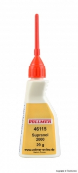 Vollmer 46115 - Kunststoff-Kleber Supranol 2000, 33ml