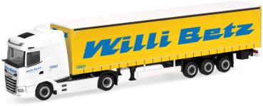 Herpa 320290 - Spur H0 DAF XG facelift Gardinenplanen-Sattelzug, Willi Betz
