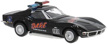 Brekina 19986 - Spur H0 Chevrolet Corvette C3, D.A.R.E. 1967