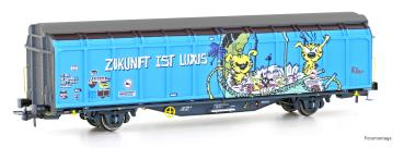 Hobbytrain H45106  - Spur HO Schiebewandwagen Hbbillns SBB, Ep.VI Graffiti-Serie (4)