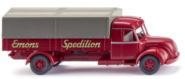 Wiking 085509 - Spur H0 Pritschen-Lkw (Magirus S 7500) "Spedition Emons"