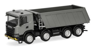 Herpa 321402 - Spur H0 Scania XT 17 Kipp-LKW 4achs, grau-gelb