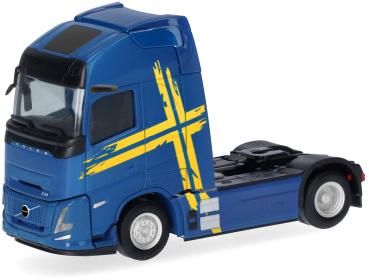Herpa 321433 - Spur H0 Volvo FH Aero GL XL Electric Zugmaschine 2achs, blau