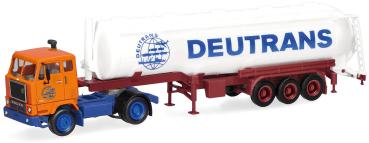 Herpa 321600 - Spur H0 Volvo F88 Silo-Sattelzug "Deutrans"