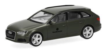 Herpa 700931 - Spur H0 Audi A4 Avant "Bundeswehr Fuhrpark", mattoliv