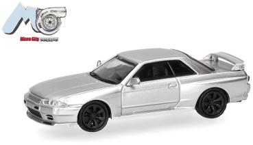 Herpa 87MC000092 - Spur H0 Nissan Skyline GTR32, silber
