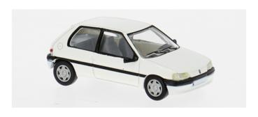 Brekina PCX871244 - Spur H0 Peugeot 106, weiß, 1991