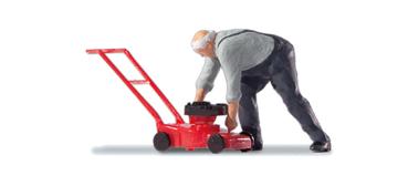 Preiser 28279 - Spur H0 Reparieren des Rasenmähers