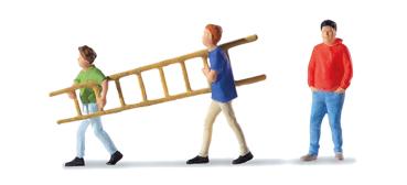 Preiser 28281 - Spur H0 Kinder mit Leiter