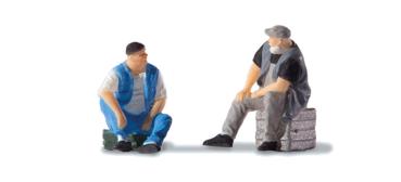 Preiser 28289 - Spur H0 Bauarbeiter in der Pause