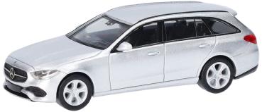 Herpa 430388-004 - Spur H0 MB C-Klasse. T-Modell, Hightechsilber