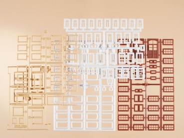 Auhagen 48647 - Spur HO/TT Fenster, Fenstergewände, Türen