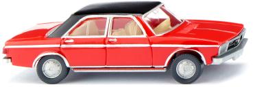 Wiking 012049 - Spur H0 Audi 100, verkehrsrot mit schwarzem Dach