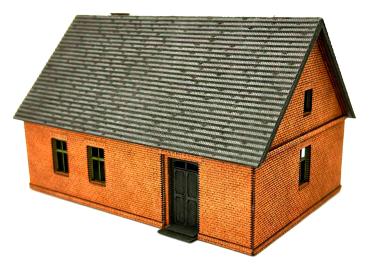 MBR model AS-0311 - Spur H0 Einfaches Backsteinhaus