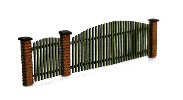MBR model AS-1303 - Spur H0 Tor und Pforte im Ziegelzaun