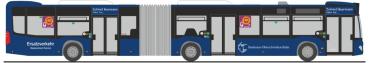 Rietze 69329 - Spur H0 MB Citaro G 12 Bodensee-Oberschwaben-Bahn - SEV - Bahn Edition Nr. 158