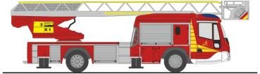Rietze 71121 - Spur H0 Magirus DLK 32 niedere Bauart FW Döbeln
