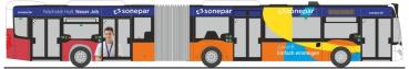 Rietze 73577 - Spur H0 Mercedes-Benz Citaro G '15 Stadtbus Ingolstadt - Sonepar