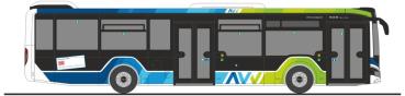 Rietze 75418 - Spur H0 MAN Lion´s City 12´18 AVV Augsburg