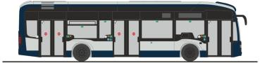 Rietze 75601 - Spur H0 Mercedes-Benz eCitaro Stadtwerke Remscheid