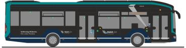 Rietze 76365 - Spur H0 MAN Lion´s City 12 E Autokraft Kiel - Bahn Edition 157