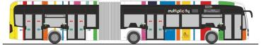 Rietze 77633 - Spur H0 Mercedes-Benz eCitaro G Ville de Luxembourg - Multiplicity (LU)
