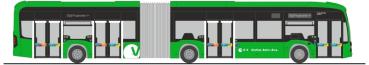 Rietze 77647 - Spur H0 Mercedes-Benz eCitaro G VBG Glattal (CH)