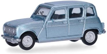 Herpa 030199-003 Spur H0 Renault R4, metalilcblau