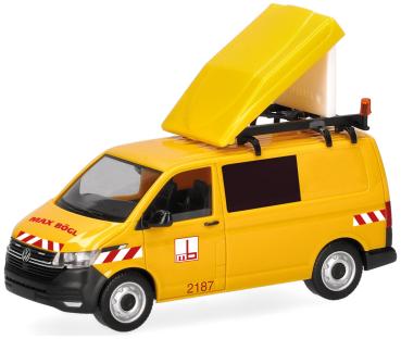 Herpa 099837 - Spur H0 Volkswagen (VW) T6.1 Halbbus BF3 "Max Bögl"