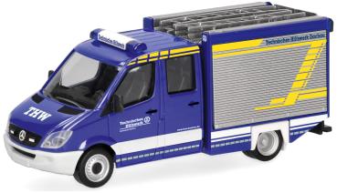 Herpa 099943 - Spur H0 Mercedes-Benz Sprinter 06 THV (Technische Hilfe Verkehrswesen) Gerätewagen "THW Dachau"