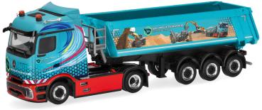 Herpa 322249 - Spur H0 Mercedes-Benz Actros L ProCabin Streamspace Kipp-Sattelzug "Schmuttermair"