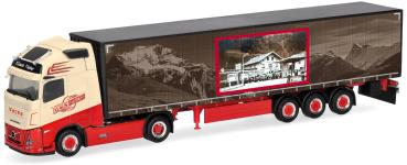 Herpa 322348 - Spur H0  Volvo FH Aero GL XL Gardinenplanen-Sattelzug "Klaus Huber"