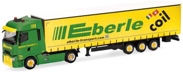 Herpa 322393 - Spur H0 Renault T facelift Gardinenplanen-Sattelzug "Eberle Transport AG"