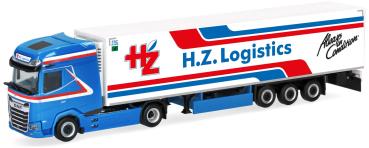 Herpa 322416 - Spur H0 DAF XG+ Kühlkoffer-Sattelzug "H.Z. Logistics" (Niederlande)