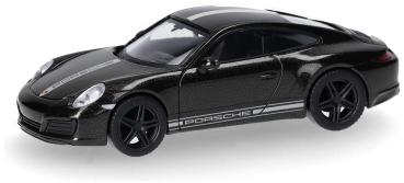 Herpa 430418-003 - Spur H0 Porsche 911 Carrera 4S, schwarz