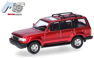 Herpa 87MC000140 - Spur H0 MicroCity: Toyota Landcruiser 80, rot