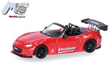 Herpa 87MC000142 - Spur H0 Mazda MX-5 Rocket Bunny, rot
