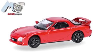 Herpa 87MC000155 - Spur H0  MicroCity: Mazda RX-7, rot, Rechtslenker