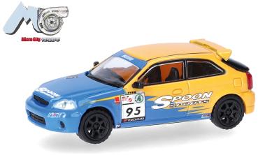 Herpa 87MC000159 - Spur H0 MicroCity: Honda Civic Type R (EK9), SPOON, Rechtslenker