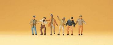 Preiser 79101 - Spur N Arbeiter, 6 Figuren