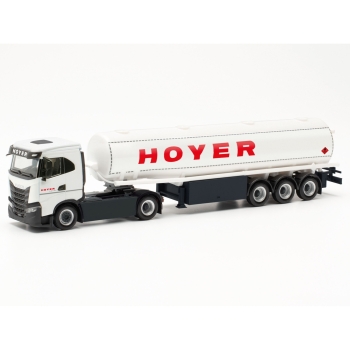 Herpa 315982 - Iveco S-Way ND Benzintank-Sattelzug "Hoyer"